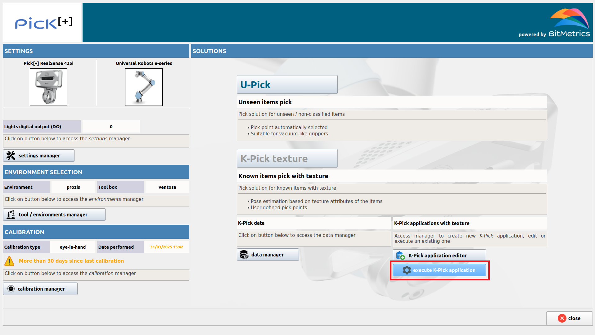 Execute K-Pick Homepage