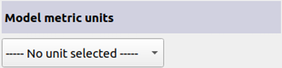 Models metrics units