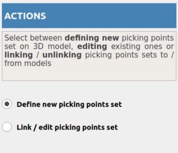 New picking point set