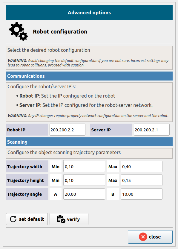 Configuration Panel