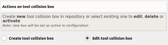 Edit tool collision box