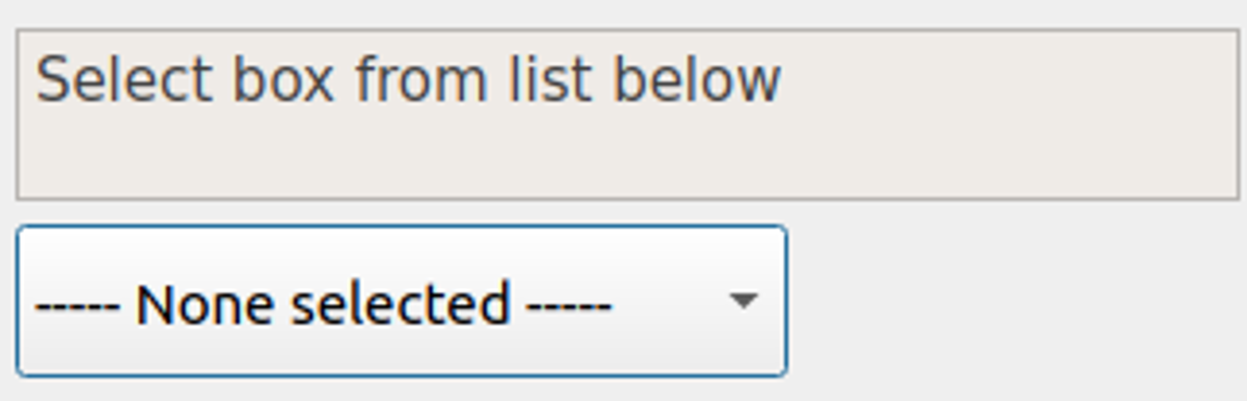 Drop-down Menu