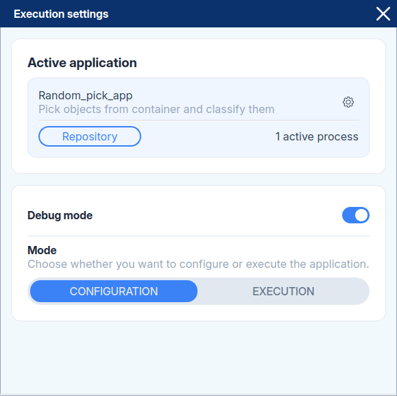 Application Mode Settings