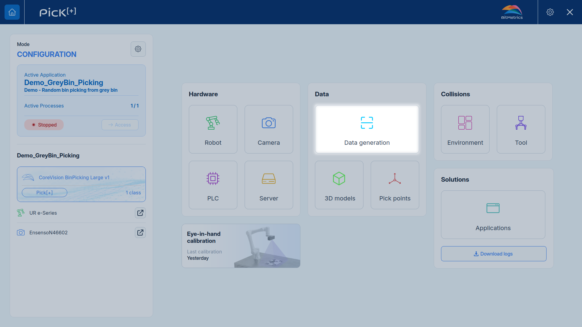 Data Generation on Homepage